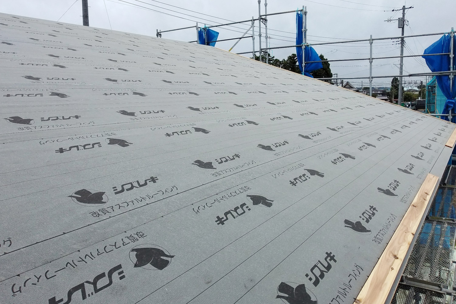 夢建築工房のルーフィング検査